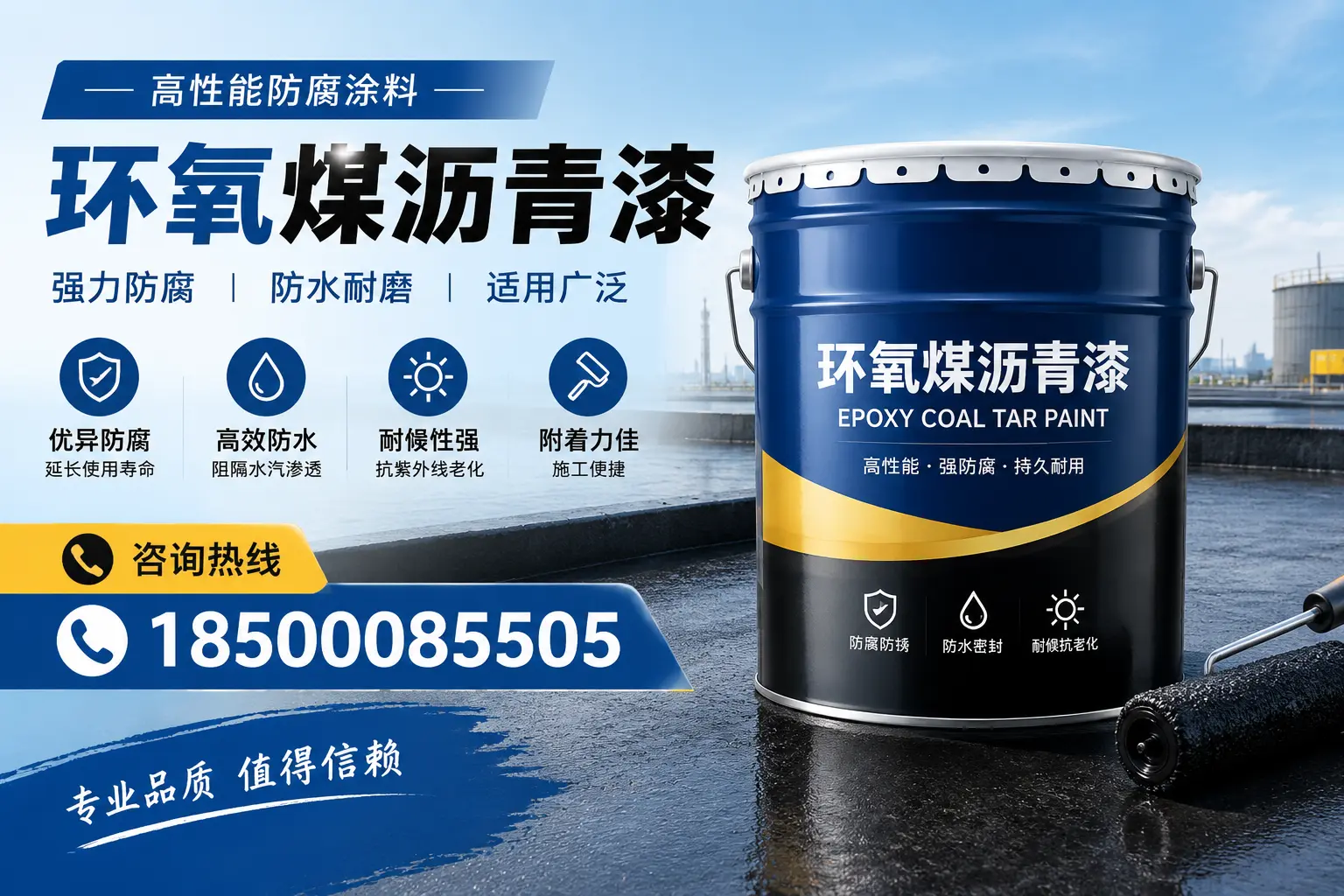 环氧煤沥青漆的主要成分与功能,福州用户深度了解