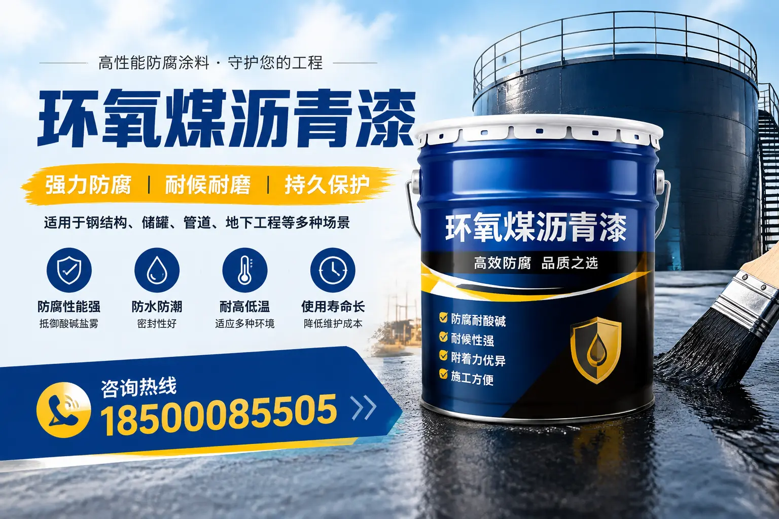 环氧煤沥青漆在工业中的应用,福州企业的选择